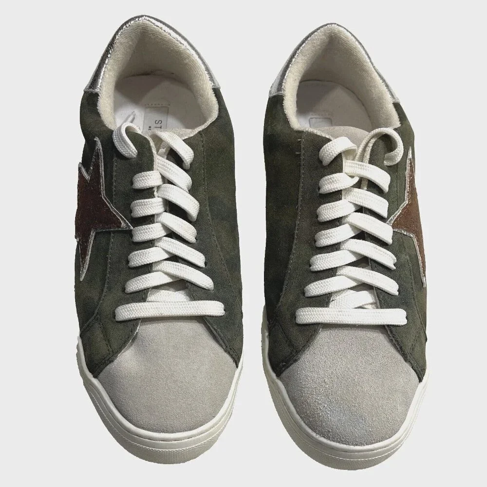 STEVEN MADDEN Rubie Multi-Function Camo Sneakers Womens 9.5M‎ Star Shoes Low Top